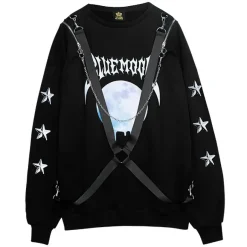 Jackets & Hoodies>LISTEN FLAVOR Blue Moon Harness Pullover
