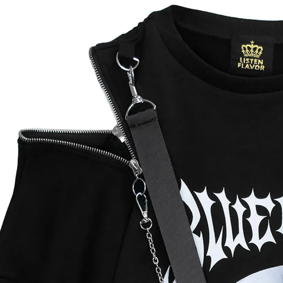 Jackets & Hoodies>LISTEN FLAVOR Blue Moon Harness Pullover