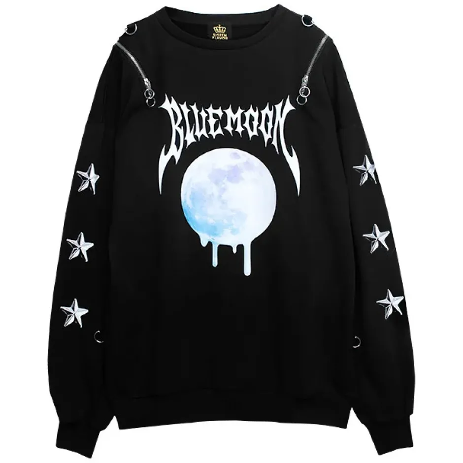 Jackets & Hoodies>LISTEN FLAVOR Blue Moon Harness Pullover