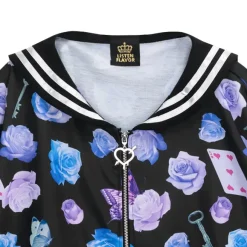 LISTEN FLAVOR Blue Rose Sailor Blouson Discount