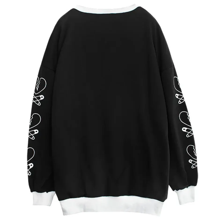 Jackets & Hoodies>LISTEN FLAVOR Broken Heart Pullover
