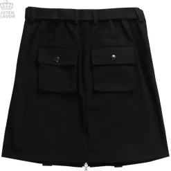 LISTEN FLAVOR Buckle Pocket Zip Skirt Clearance