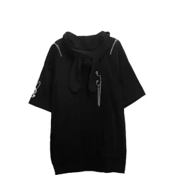 LISTEN FLAVOR Bunny Ear Ghost Hoodie New