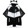 LISTEN FLAVOR Cat Ear Capsule Mesh Jersey Hoodie Sale