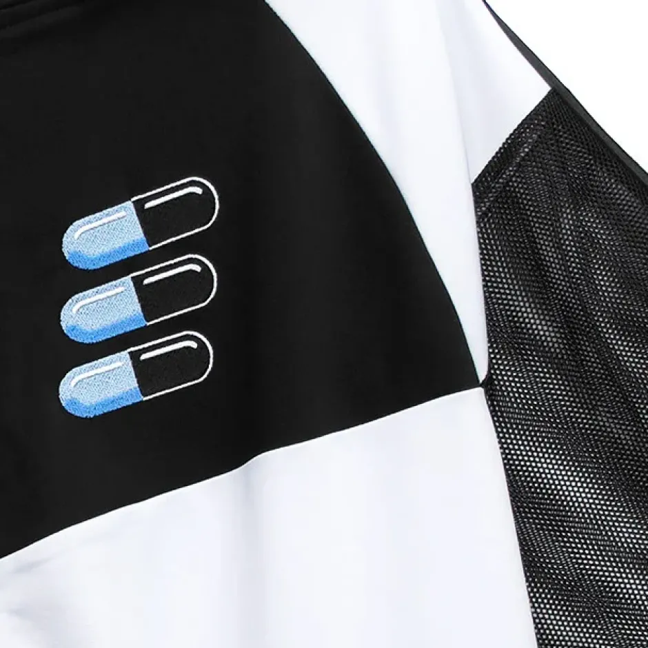 LISTEN FLAVOR Cat Ear Capsule Mesh Jersey Hoodie Sale