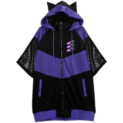 LISTEN FLAVOR Cat Ear Capsule Mesh Jersey Hoodie Sale