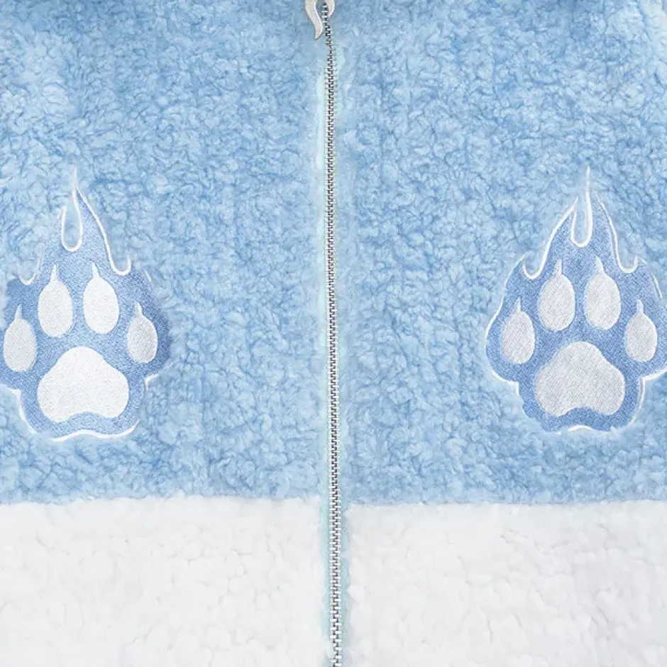 Jackets & Hoodies>LISTEN FLAVOR Cat Ear Fire Boa Blouson