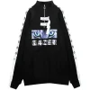 LISTEN FLAVOR Cat is Watching Half-Zip Pullover Sale