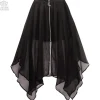 LISTEN FLAVOR Center Zip Hemline Skirt Online
