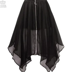 LISTEN FLAVOR Center Zip Hemline Skirt Online