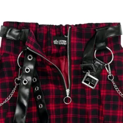 LISTEN FLAVOR Center Zip Skirt w/ Chain Clearance