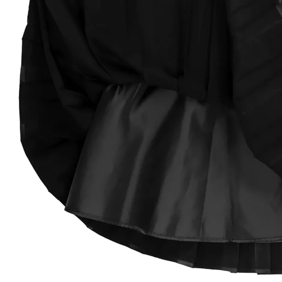 LISTEN FLAVOR Chain Belt Pleated Skirt Discount