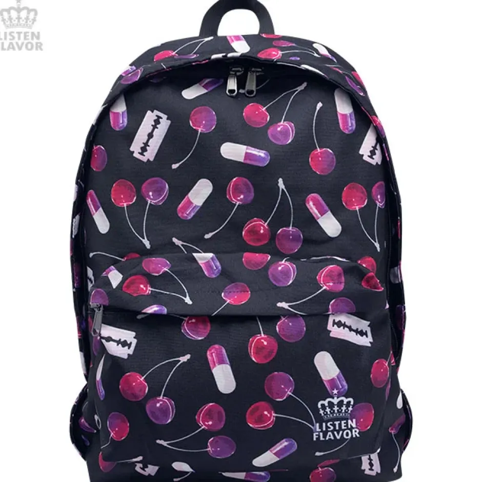 Bags & Wallets>LISTEN FLAVOR Cherry Backpack