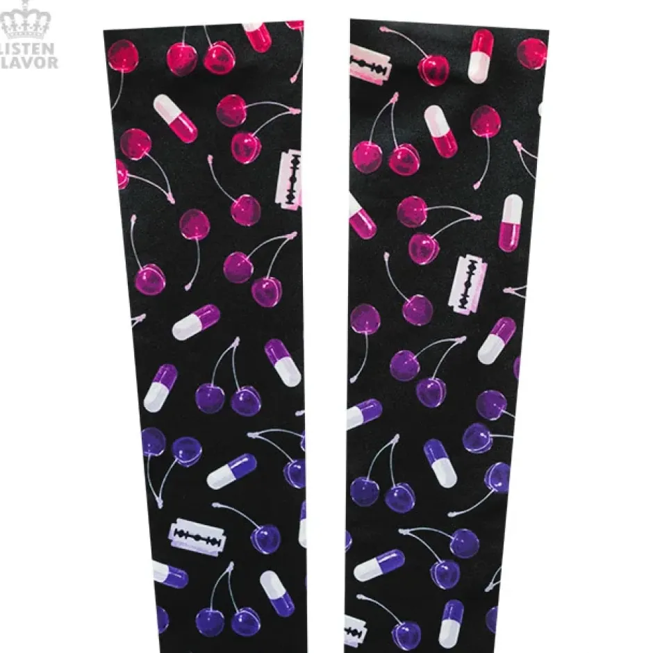 LISTEN FLAVOR Cherry Knee-High Socks Best