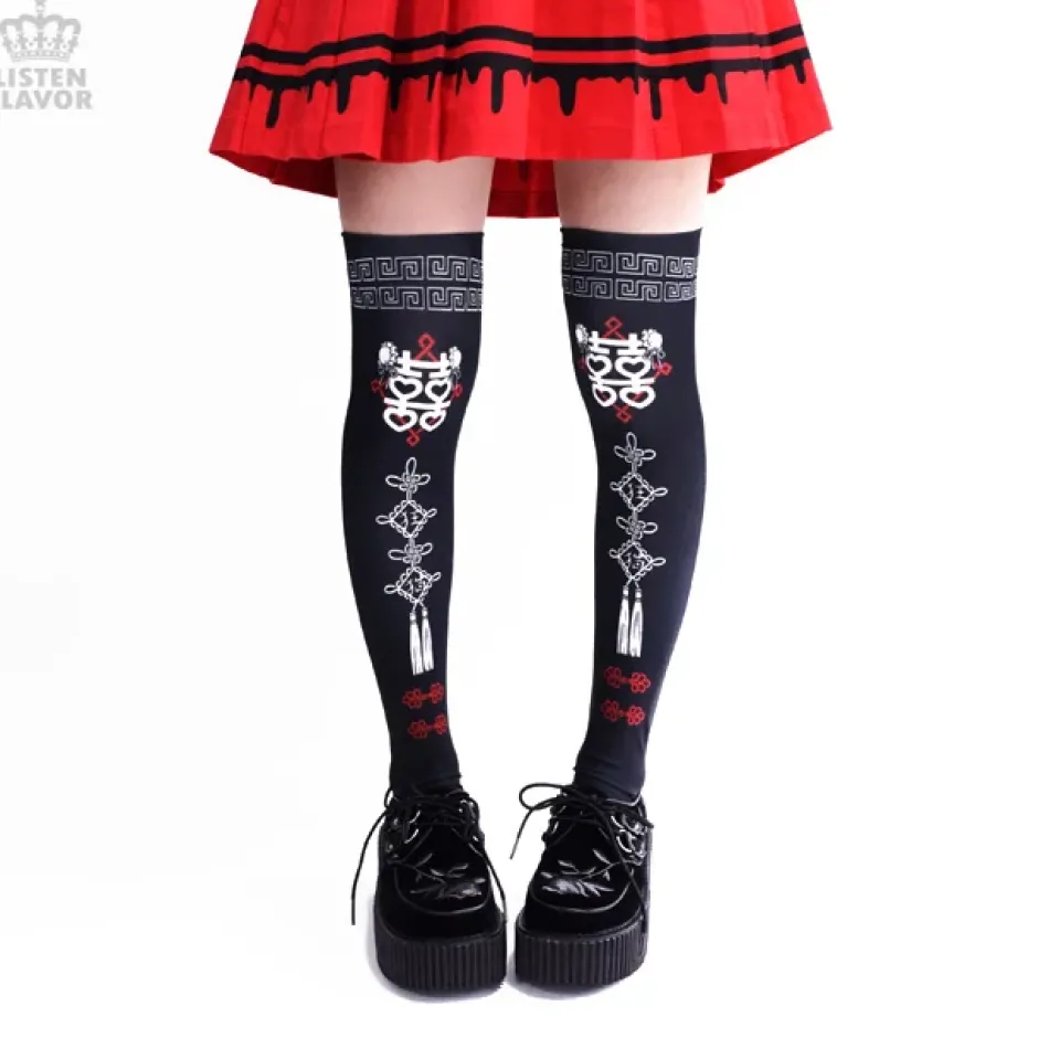 Footwear>LISTEN FLAVOR China Knee-High Socks