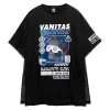 Tops>LISTEN FLAVOR Cyber Skull Mesh Layer T-Shirt