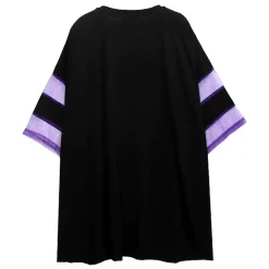 LISTEN FLAVOR Dangerous Black Cat Sheer Switching Top Discount