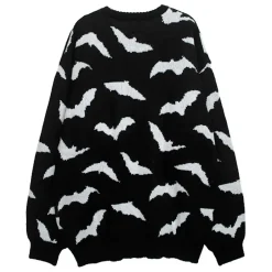 LISTEN FLAVOR Dark Night Bat Knit Best