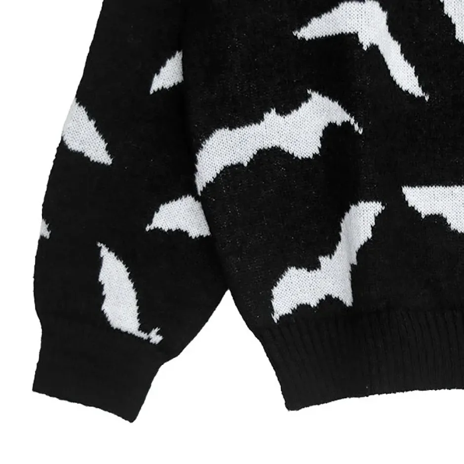 LISTEN FLAVOR Dark Night Bat Knit Best
