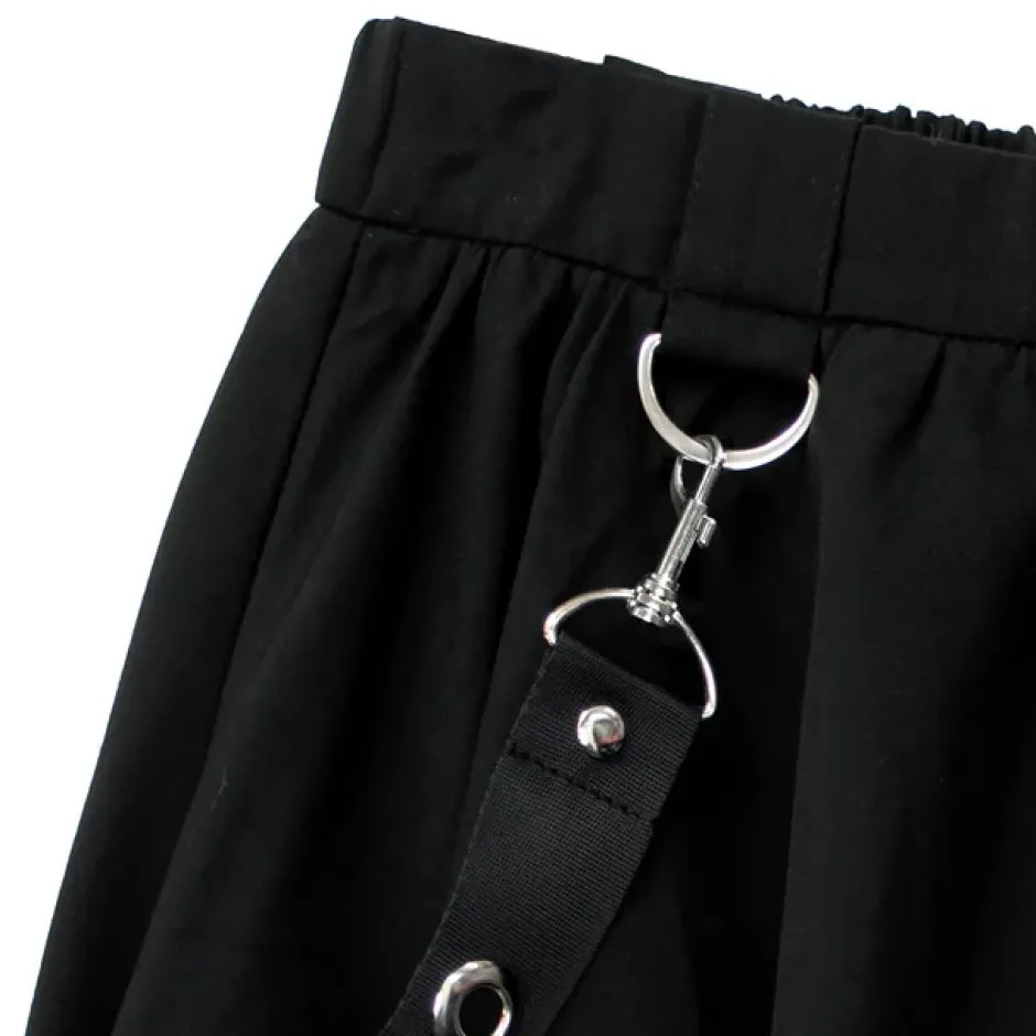 LISTEN FLAVOR Dark Nights Hemline Maxi Skirt Hot