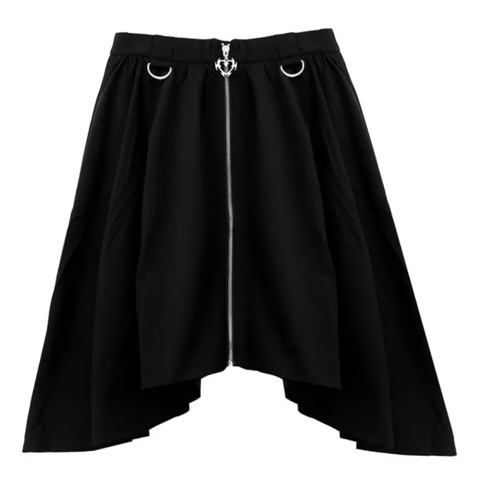 LISTEN FLAVOR Dark Nights Hemline Maxi Skirt Hot