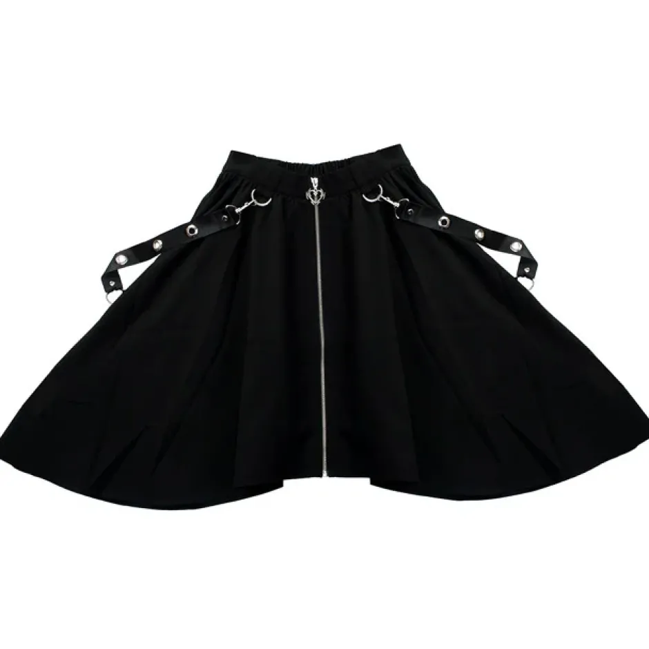 LISTEN FLAVOR Dark Nights Hemline Maxi Skirt Hot
