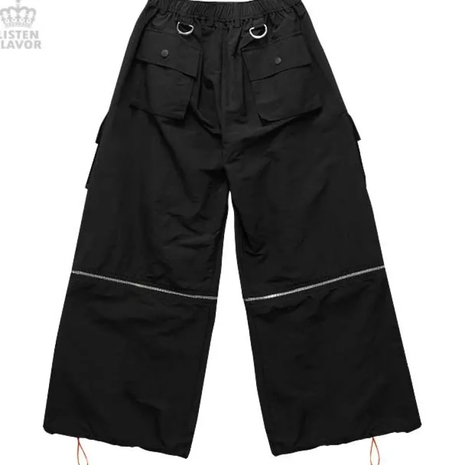 LISTEN FLAVOR Detachable Cargo Pants w/ Suspenders Hot