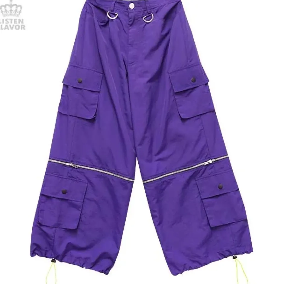 LISTEN FLAVOR Detachable Cargo Pants w/ Suspenders Hot