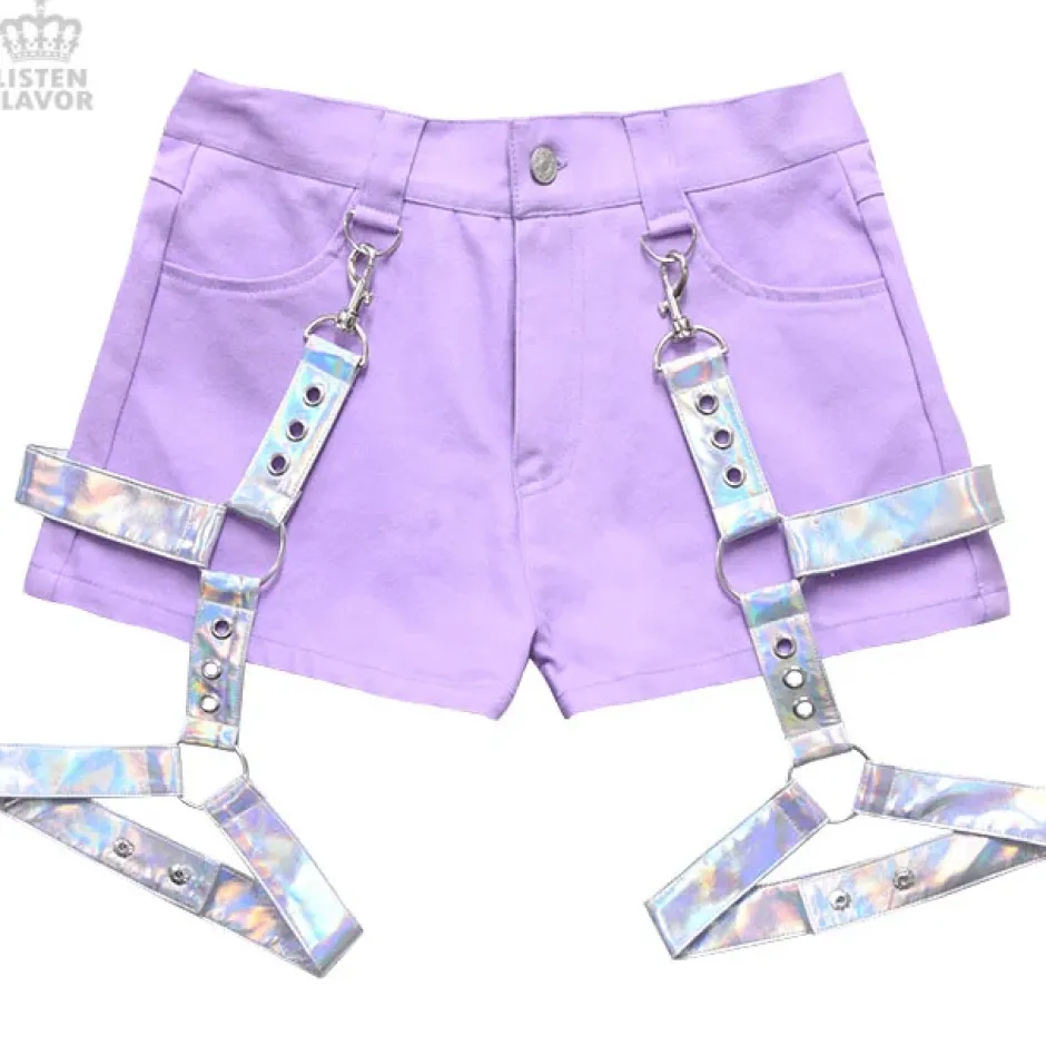 LISTEN FLAVOR Detachable Harness Garter Belt Shorts