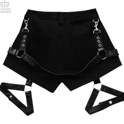 LISTEN FLAVOR Detachable Harness Garter Belt Shorts L Clearance