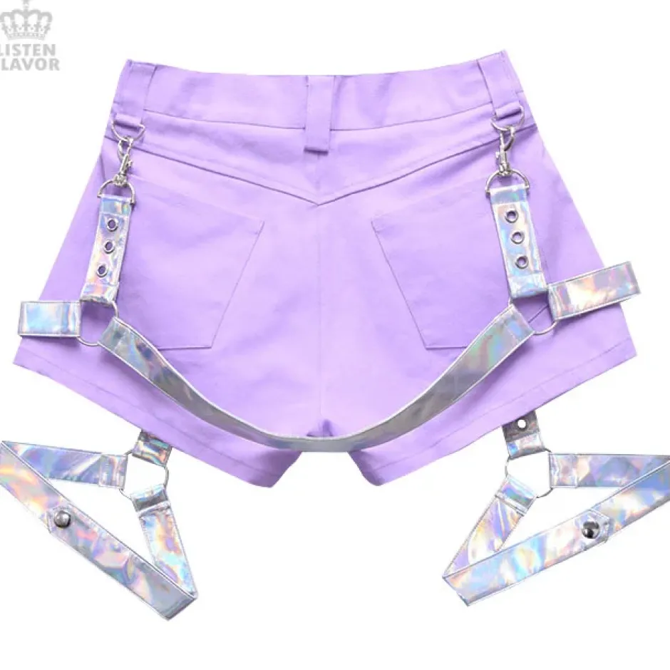 LISTEN FLAVOR Detachable Harness Garter Belt Shorts L Clearance