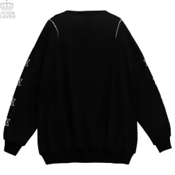 LISTEN FLAVOR Devil Bear Shoulder Zip Big Pullover w/ Straps Sale