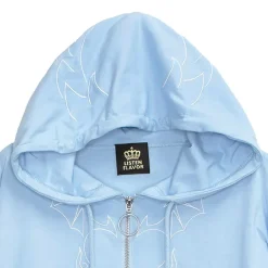 LISTEN FLAVOR Devil Heart 2-Way Mesh Hoodie New
