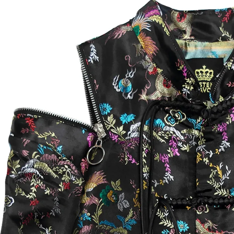 LISTEN FLAVOR Dragon China Brocade Shirt Black Dragon Sale