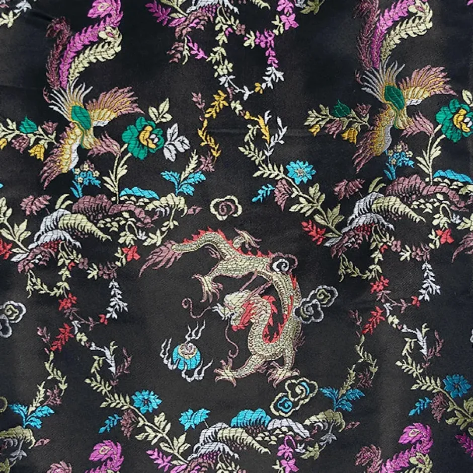 LISTEN FLAVOR Dragon China Brocade Shirt Black Dragon Sale