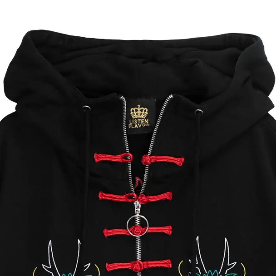 LISTEN FLAVOR Dragon China Zip Hoodie Online