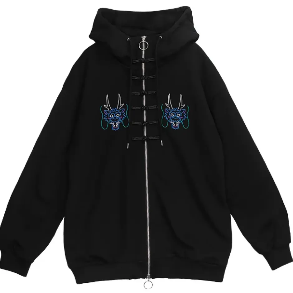 LISTEN FLAVOR Dragon China Zip Hoodie Online