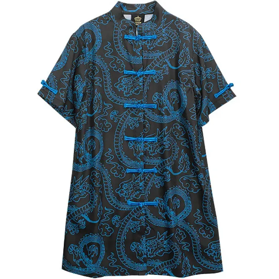 LISTEN FLAVOR Dragon Pattern China Shirt Best