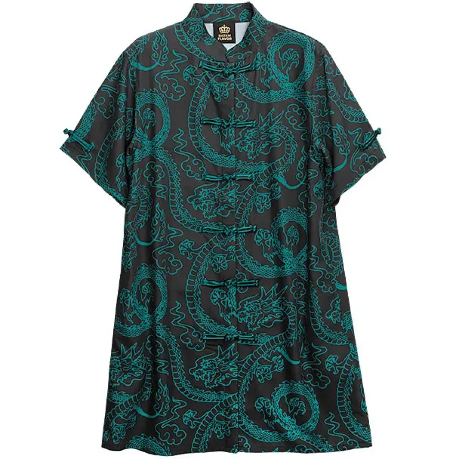 LISTEN FLAVOR Dragon Pattern China Shirt Best