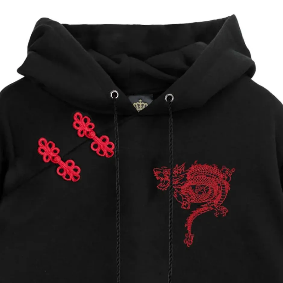 Jackets & Hoodies>LISTEN FLAVOR Dragon Short China Hoodie