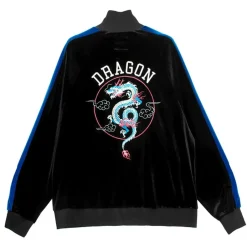 LISTEN FLAVOR Dragon Velour Track Jacket Clearance