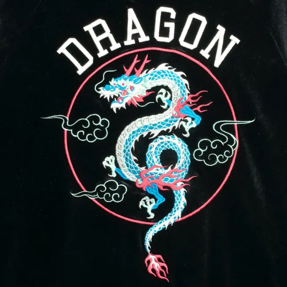 LISTEN FLAVOR Dragon Velour Track Jacket Clearance