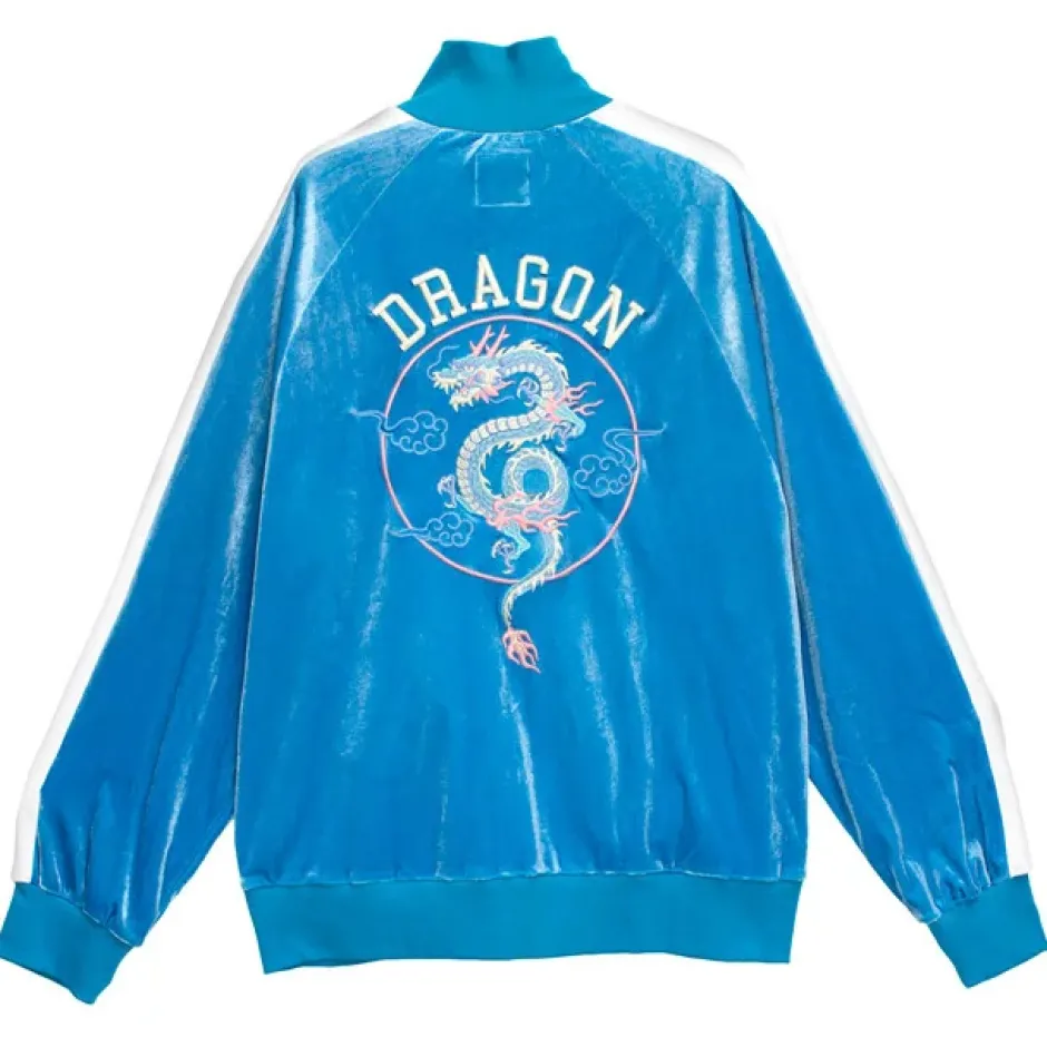 LISTEN FLAVOR Dragon Velour Track Jacket Clearance