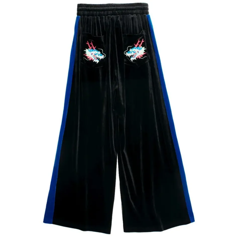 LISTEN FLAVOR Dragon Velour Track Pants Online