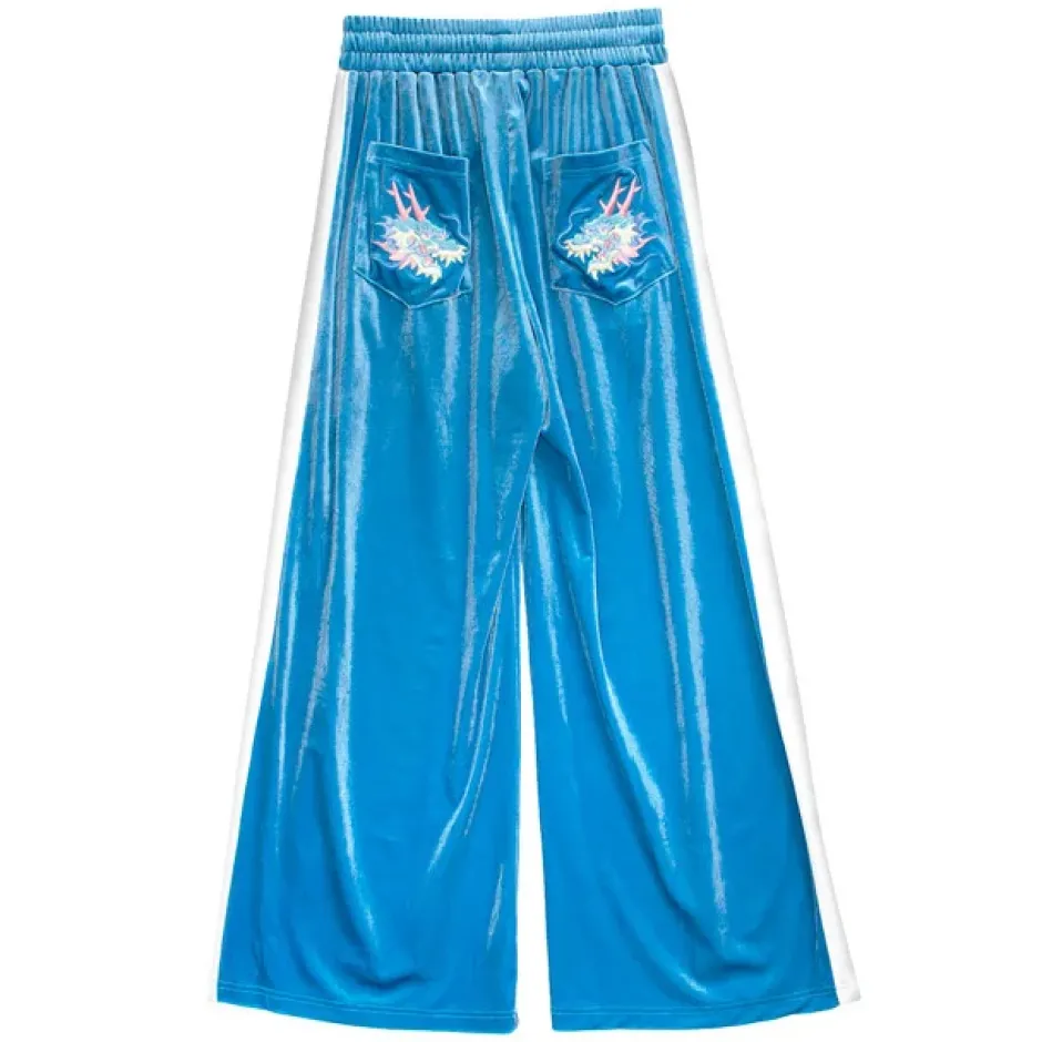 LISTEN FLAVOR Dragon Velour Track Pants Online