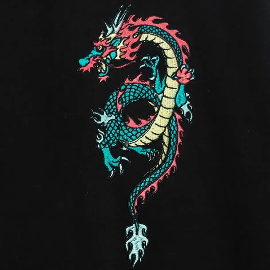 Jackets & Hoodies>LISTEN FLAVOR Dragon Yin-Yang China Hoodie