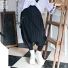 Bottoms>LISTEN FLAVOR Drape Sarouel Pants w/ Suspenders