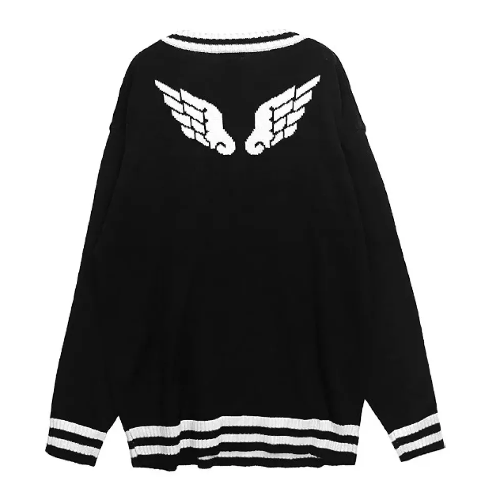 LISTEN FLAVOR Fallen Angel's Melty Line V-neckline Knit Sale