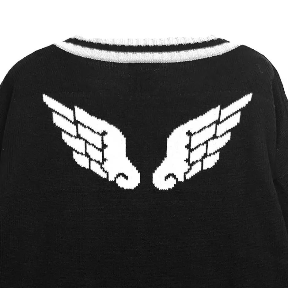 LISTEN FLAVOR Fallen Angel's Melty Line V-neckline Knit Sale