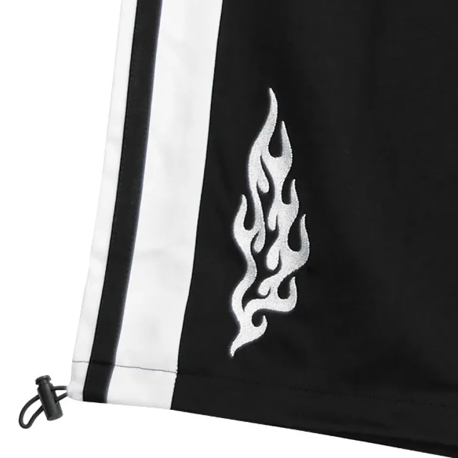 Bottoms>LISTEN FLAVOR Fallen Angel's 2-Way Separate Jersey Pants Black x White